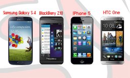 เทียบให้เห็น Samsung Galaxy S4 กับอีก 3 รุ่นท็อป