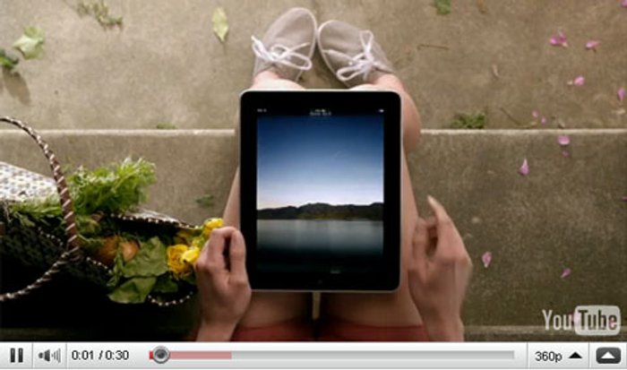 โฆษณาชุดใหม่ของ iPad คล้าย Newton