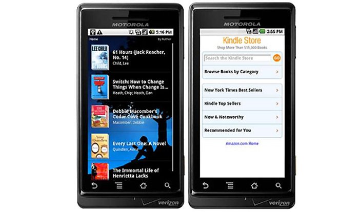 Kindle สำหรับมือถือ Android มาแล้ว