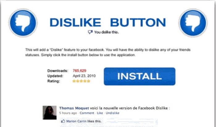ระวัง!!! ปุ่ม "Dislike" ใน Facebook?