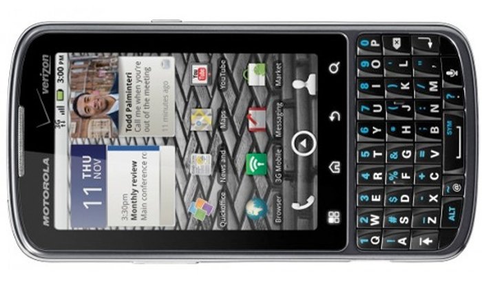 Verizon เผยโฉม Motorola Droid Pro เครื่องแนวตั้งพร้อมคีย์บอร์ดเต็มแผง!