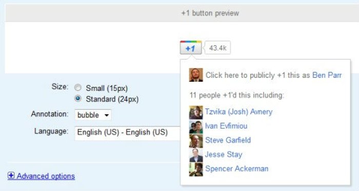 Google จัดหนักปุ่ม +1 ชน Like ของ FB