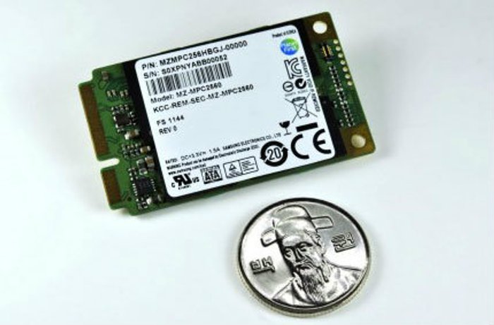 Samsung PM830 หน่วยความจำ SSD แบบ mSATA