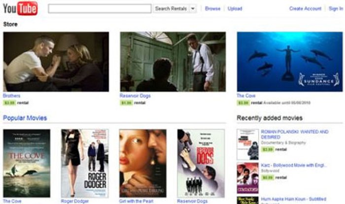 YouTube เริ่มเปิดให้เช่าภาพยนต์แล้ว!!!