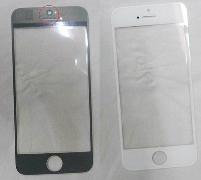 ยลโฉม ชิ้นส่วนแผงด้านหน้าสีขาวของ iPhone รุ่นใหม่