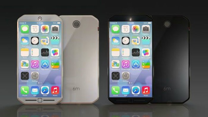 เผยภาพคอนเซปท์ iPhone 6 ตัวเครื่องขอบตัด และปุ่ม Home แบบสัมผัส
