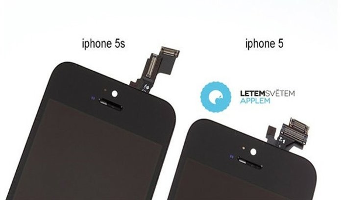 เปรียบเทียบ ชิ้นส่วนภายใน ระหว่าง iPhone 5S และ iPhone 5