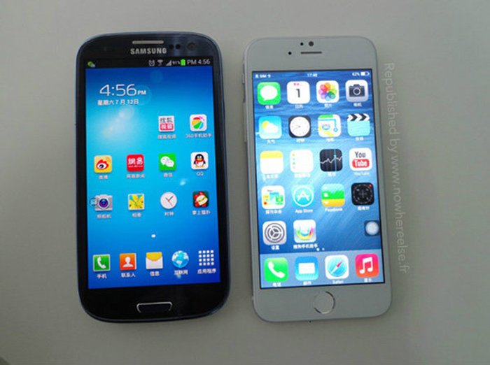 มาอีกชุด กับภาพหลุด iPhone 6 เทียบ Galaxy S3