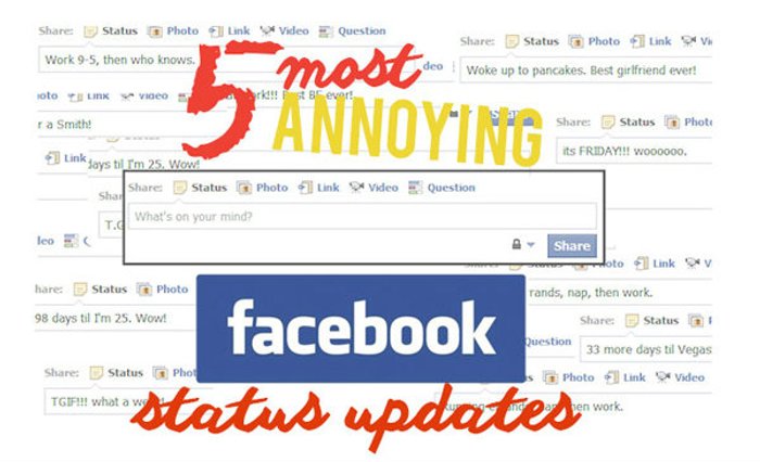 5 status น่ารำคาญที่ไม่ควรตั้งใน Facebook