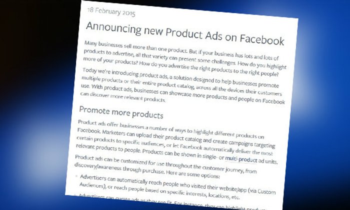 สุดแจ๋ม! สำหรับพ่อค้า แม่ค้าออนไลน์ Facebook เพิ่มโฆษณาแบบใหม่