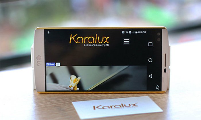 หรูหราได้อีก กับ LG V10 ชุบทอง 24 กระรัด