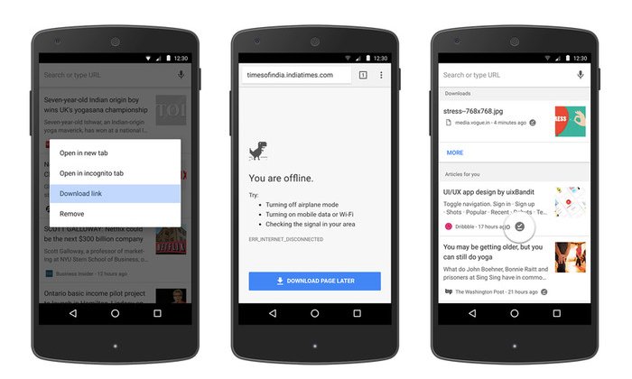 Google Chrome เพิ่มฟีเจอร์ดูเว็บ Offline ผ่าน Google Now ได้แล้ว
