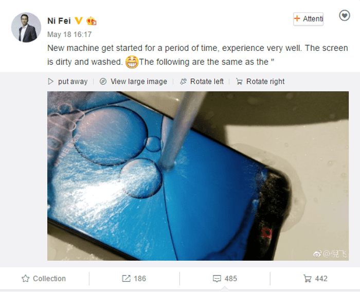 พี่ไม่ได้มาเล่นๆ ผู้บริหารแย้ม Nubia Z17 รองรับมาตรฐานกันน้ำ IP67 เหมือนใน iPhone 7