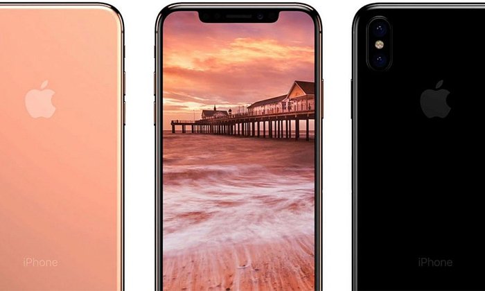 กระจ่าง มาดูกันว่า iPhone 8 ที่มีรอยบากด้านบนจะมีการแสดงผลเวลาและแบตเตอรี่อย่างไร