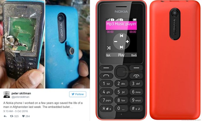 แข็งแกร่ง! มือถือ Nokia ช่วยชีวิตหนุ่มอัฟกานิสถาน หลังถูกยิงแต่กระสุนคาอยู่กับเครื่อง