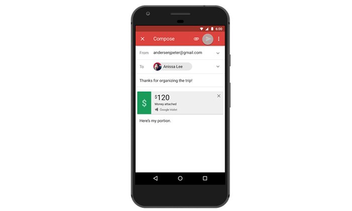 Google เพิ่ม ความสะดวกสำหรับคนใช้ Android โอนเงินผ่าน Gmail ได้แล้ววันนี้