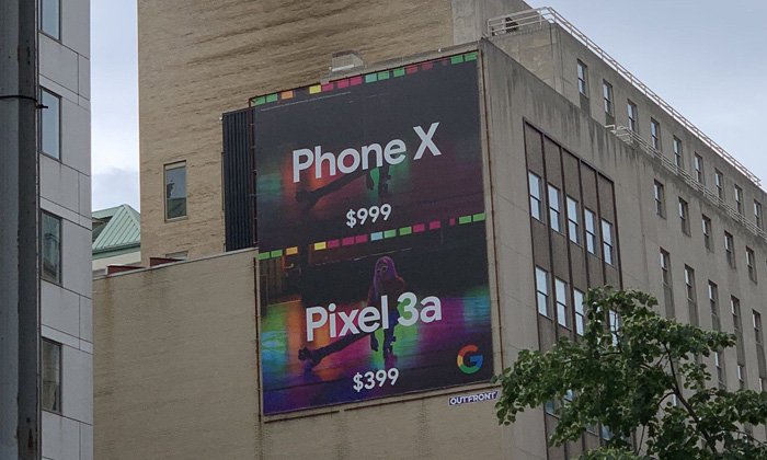 Google ส่งโฆษณาจิกกัดแรงด้วยคำว่า กล้องดีกว่า และราคาถูกกว่า Phone X
