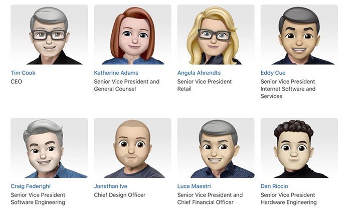 ชมภาพน่ารักของผู้บริหาร Apple ที่เปลี่ยนภาพ Profile ตัวเองเป็น Emoji ทั้งหมดจะน่ารักขนาดไหน
