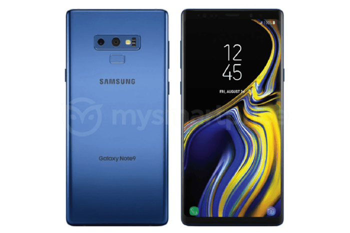 หลุด! ภาพเรนเดอร์ "Samsung Galaxy Note9" สีฟ้า Coral Blue และกล่องบรรจุภัณฑ์
