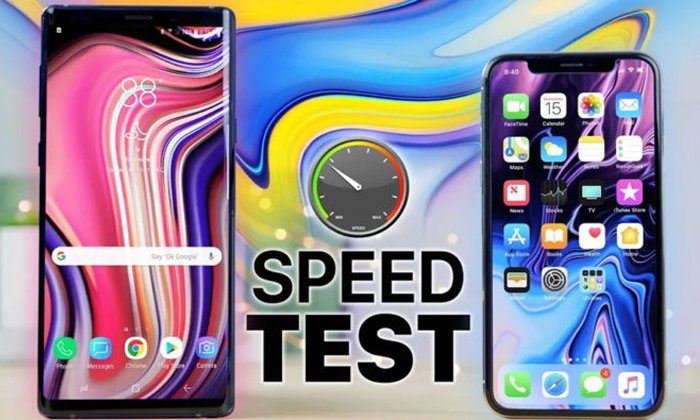เปรียบเทียบความเร็ว (Speed Test) iPhone X กับ Galaxy Note 9