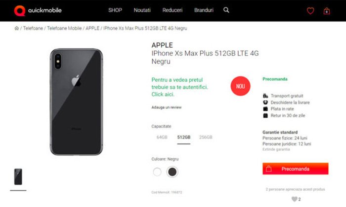 เครือข่ายมือถือในโรมาเนียขึ้นเว็บเปิด Pre-Order “iPhone Xs” ทั้งๆ ที่ Apple ยังไม่เปิดตัว