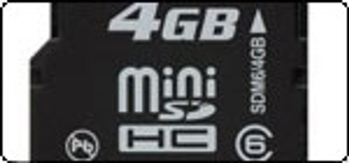 คิงส์ตันส่ง miniSDHC ความจุ 4 กิกะไบต์ลงตลาด