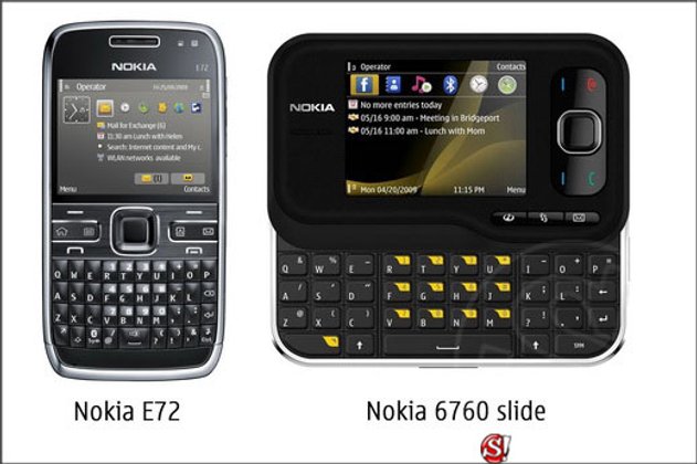 โนเกียเปิดตัว Nokia E72 and Nokia 6760 slide