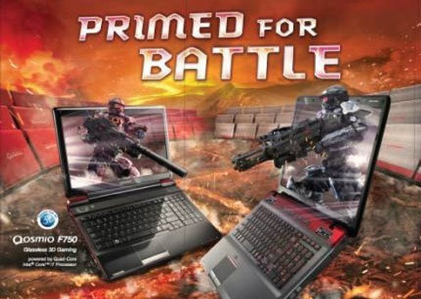 Toshiba Qosmio Series เตรียมตัวคุณเองให้พร้อม เพื่อเข้าสู่สมรภูมิการต่อสู้แบบ 3 มิติ