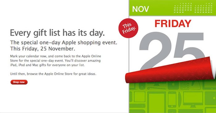 ลดราคา iPad 2, iPod Touch 4G, MacBook ทุกรุ่นวันศุกร์ที่ 25 พ.ย. 2554 นี้วันเดียวเท่านั้น!