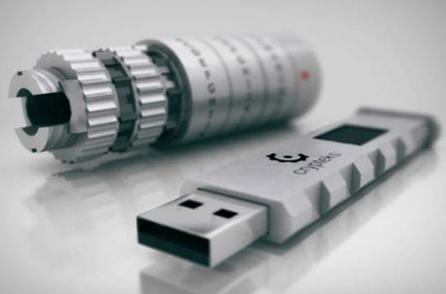 Crypteks USB แฟลชไดร์ฟดีไซน์สุดเท่ถอดรหัสฮาร์ดแวร์เพื่อใช้งาน