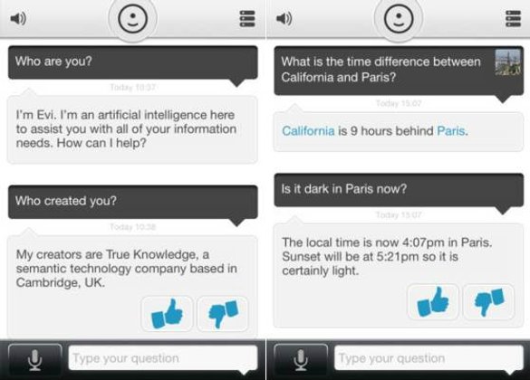 Evi แอพฯ คู่แข่งที่"ฉลาด"กว่า Siri