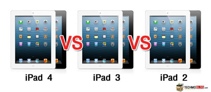 เปรียบเทียบสเปค iPad 4 กับ iPad 3 และ iPad 2 เหมือนหรือต่างกันอย่างไรบ้าง