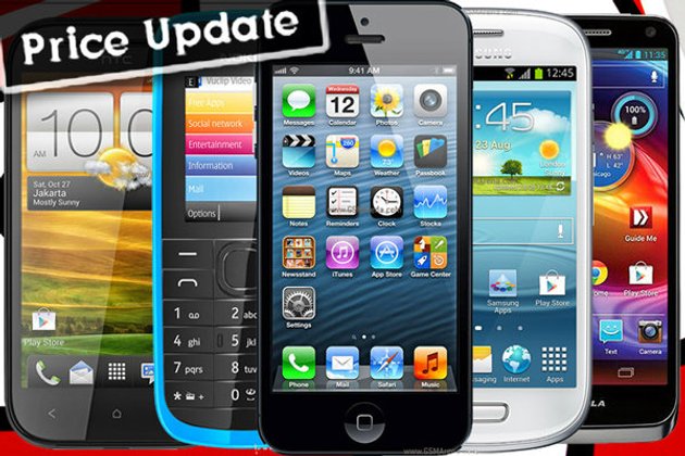 อัพเดท ราคามือถือ ประจำวันที่ 7 พฤศจิกายน 2555 ทั้ง ราคากลาง และ ราคาศูนย์