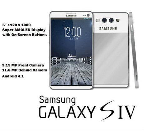 ลืออีก !! Galaxy S4 มาพร้อมจอขนาด 5 นิ้ว Super AMOLED