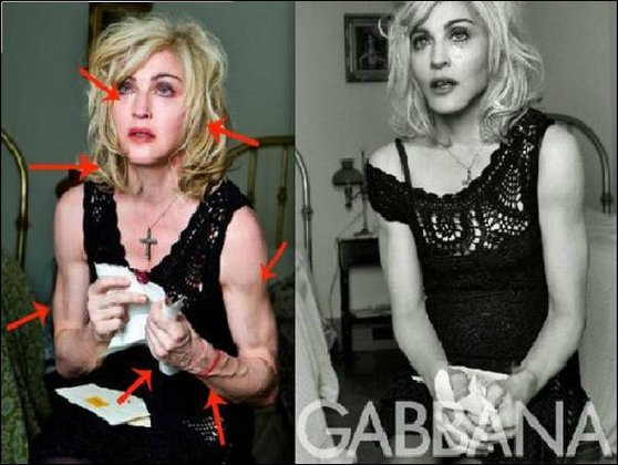 Celebrities Photoshopped: Before and After