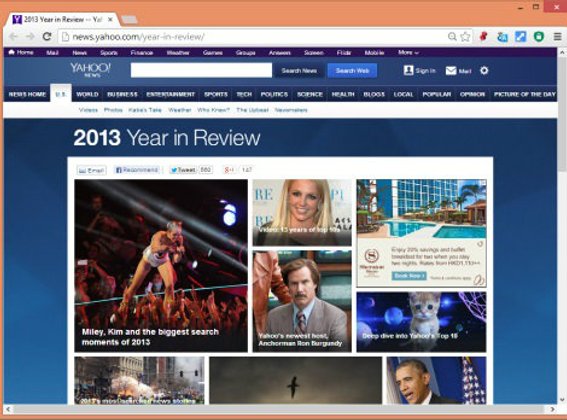 Yahoo ประกาศผล 10 อันดับคำค้นยอดนิยม ประจำปี 2013
