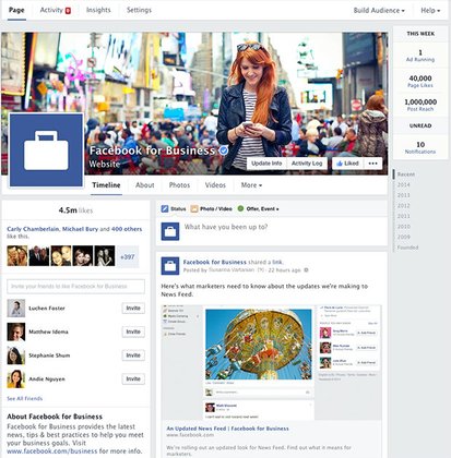Facebook Page เปลี่ยนดีไซน์ใหม่ ปรับไทม์ไลน์ให้เหลือแถวเดียว