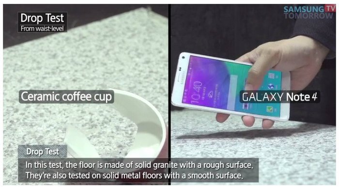 โชว์คลิป Drop Test สมาร์ทโฟน Galaxy Note 4 ว่าแกร่งขนาดไหน