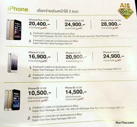สรุปโปรโมชันลดราคา iPhone, iPad ของ AIS ในงาน Mobile Expo 2015