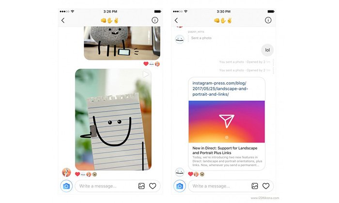 Instagram เพิ่มลูกเล่นทั้ง ภาพแบบ Landscape, Portrait และโชว์ Link Preview ใน Direct Message ได้แล้ว