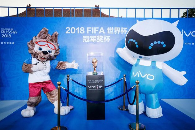 เปิดตัว Vivo เซ็นสัญญาเป็นผู้สนับสนุนหลักฟุตบอลโลก 2018 และ 2022