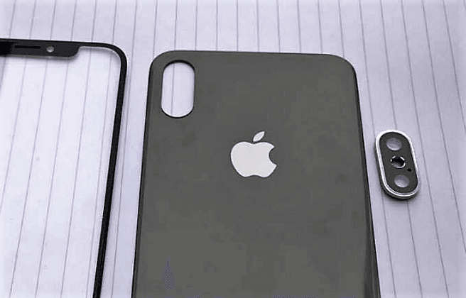 หลุด ชิ้นส่วนด้านหน้าและด้านหลังของ iPhone 7s 7s Plus และ 8