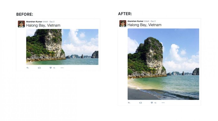 Twitter ปรับปรุงการแสดงรูปบนหน้าเว็บให้ใหญ่ขึ้น