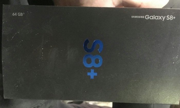 หลุดภาพกล่องของ Samsung Galaxy S8+