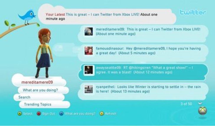 Xbox LIVE สนับสนุน โซเชียลแอพฯ