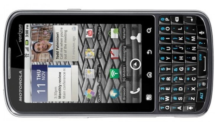 Verizon เผยโฉม Motorola Droid Pro เครื่องแนวตั้งพร้อมคีย์บอร์ดเต็มแผง!