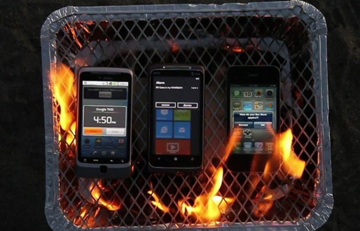 เผากันจริงๆ iPhone4 , Android และ WP7 เกรียมมมม