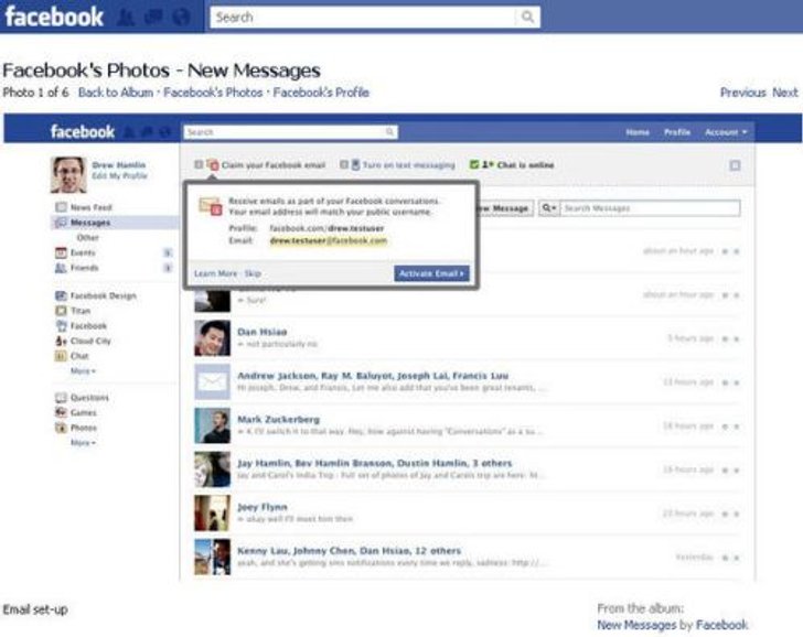 Facebook Messages เพชรฆาต Gmail