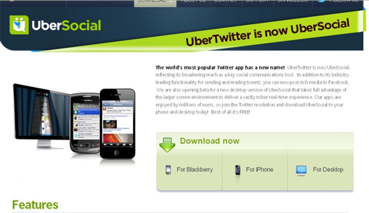 UberSocial พร้อมใช้งานแทน UberTwitter เป็นที่เรียบร้อย