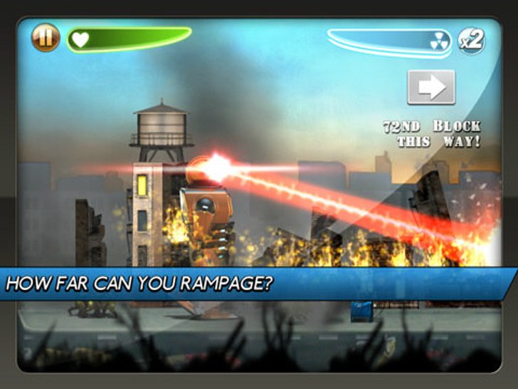 Robot Rampage HD หุ่นยักษ์ล้างโลกสำหรับ iPad แจกฟรีแล้ว รีบหน่อยเวลาจำกัด!!